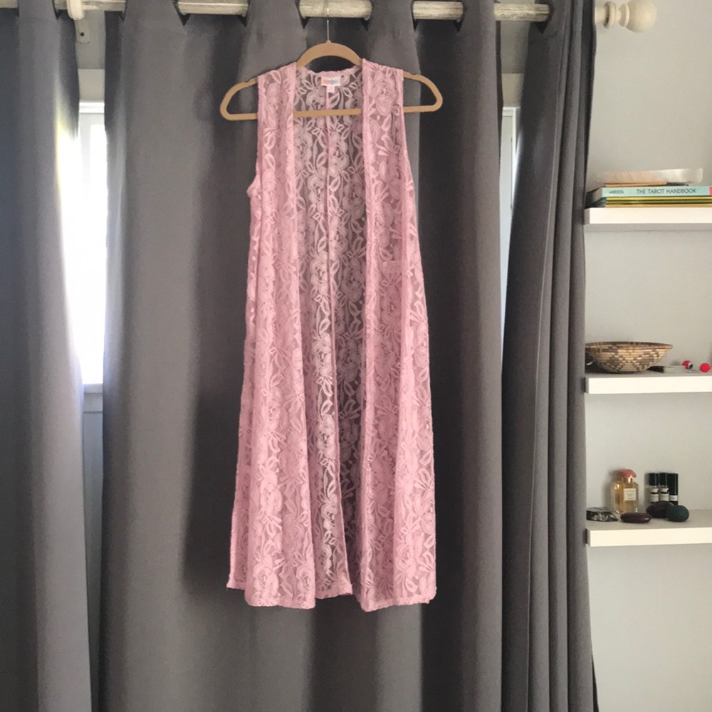 Long lace vest